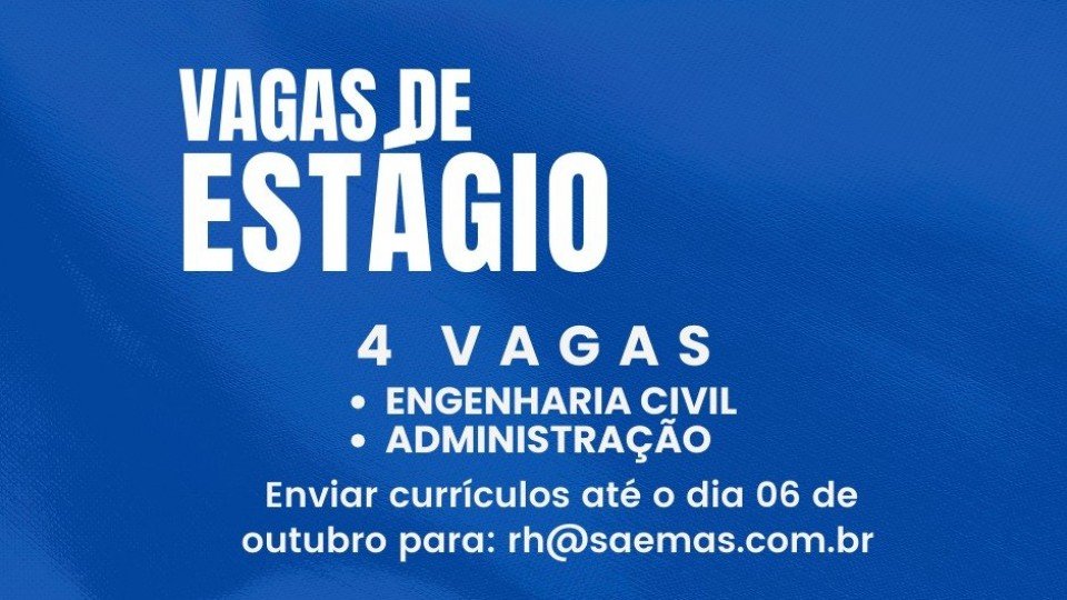 OPORTUNIDADE DE EST&Aacute;GIO