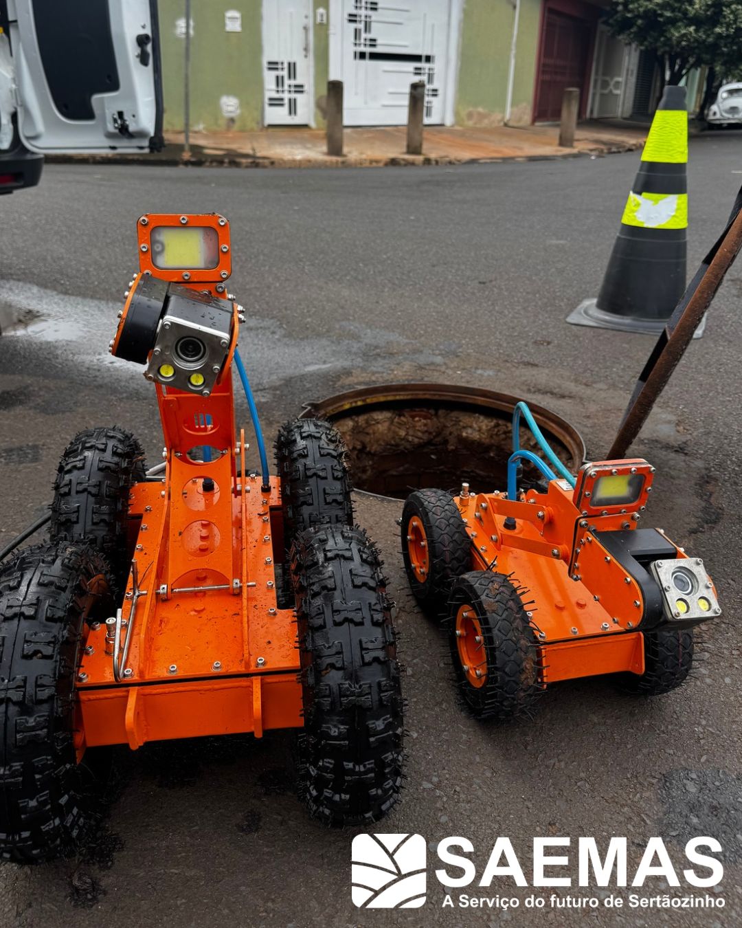 SAEMAS realiza vistoria das galerias de &aacute;guas pluviais com tecnologia de rob&ocirc;s no Jardim Boa Vista e regi&otilde;es vizinhas.