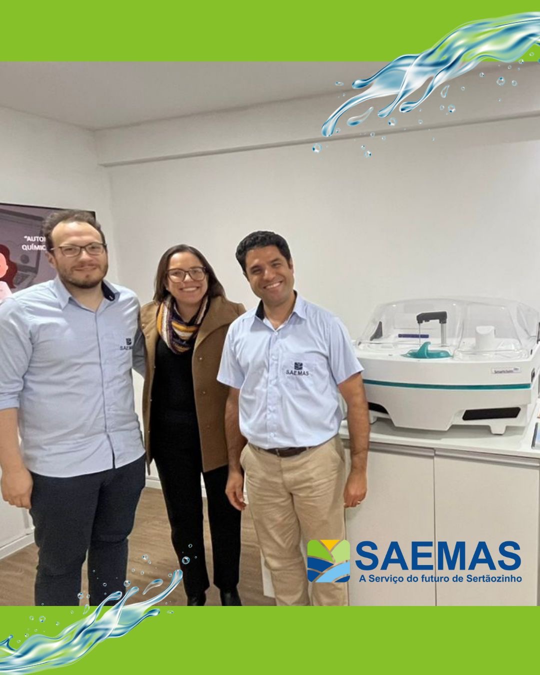 SAEMAS VISITA EMPRESA EM BARUERI PARA CONHECER TECNOLOGIA AVAN&Ccedil;ADA DE AN&Aacute;LISE DE &Aacute;GUA