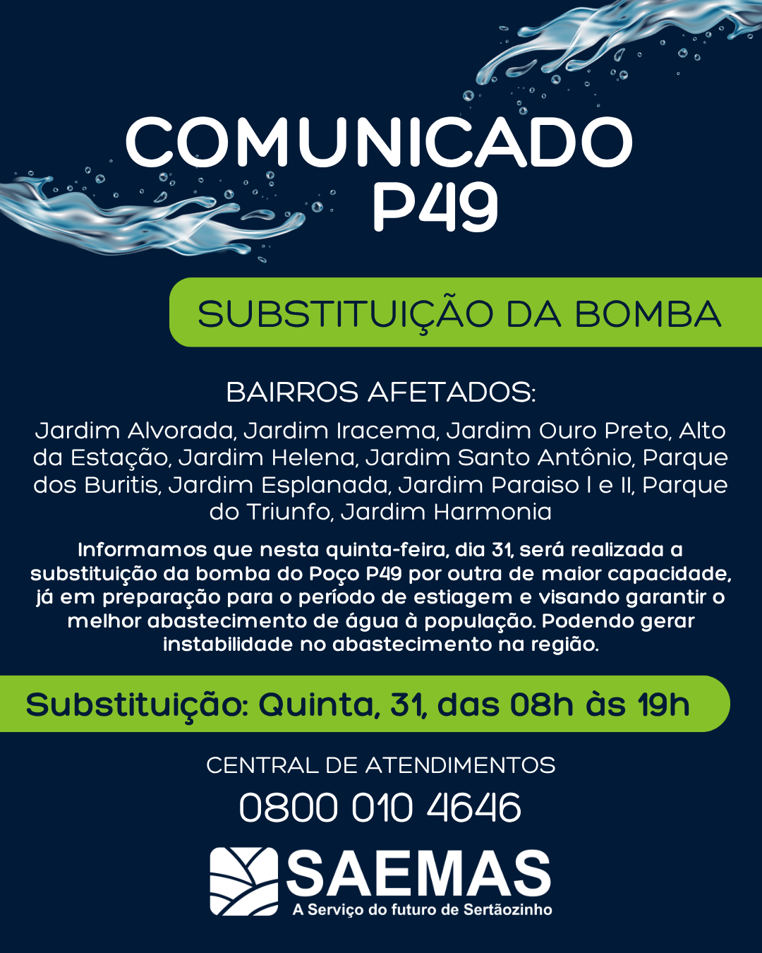 INSTABILIDADE NO ABASTECIMENTO