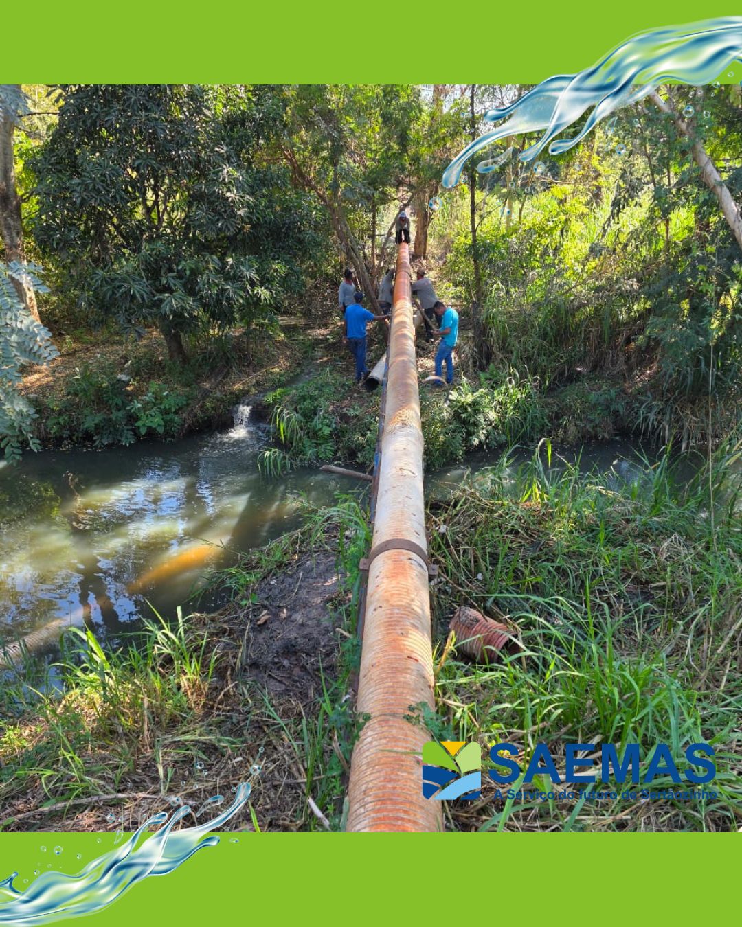 SAEMAS substitui travessia de esgoto no Jardim Ouro Preto