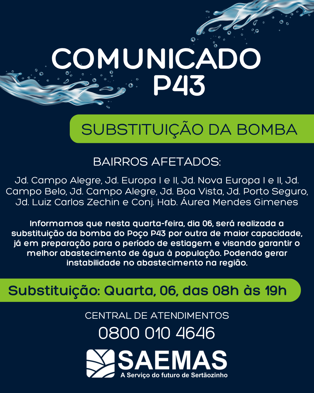 INSTABILIDADE NO ABASTECIMENTO&nbsp;