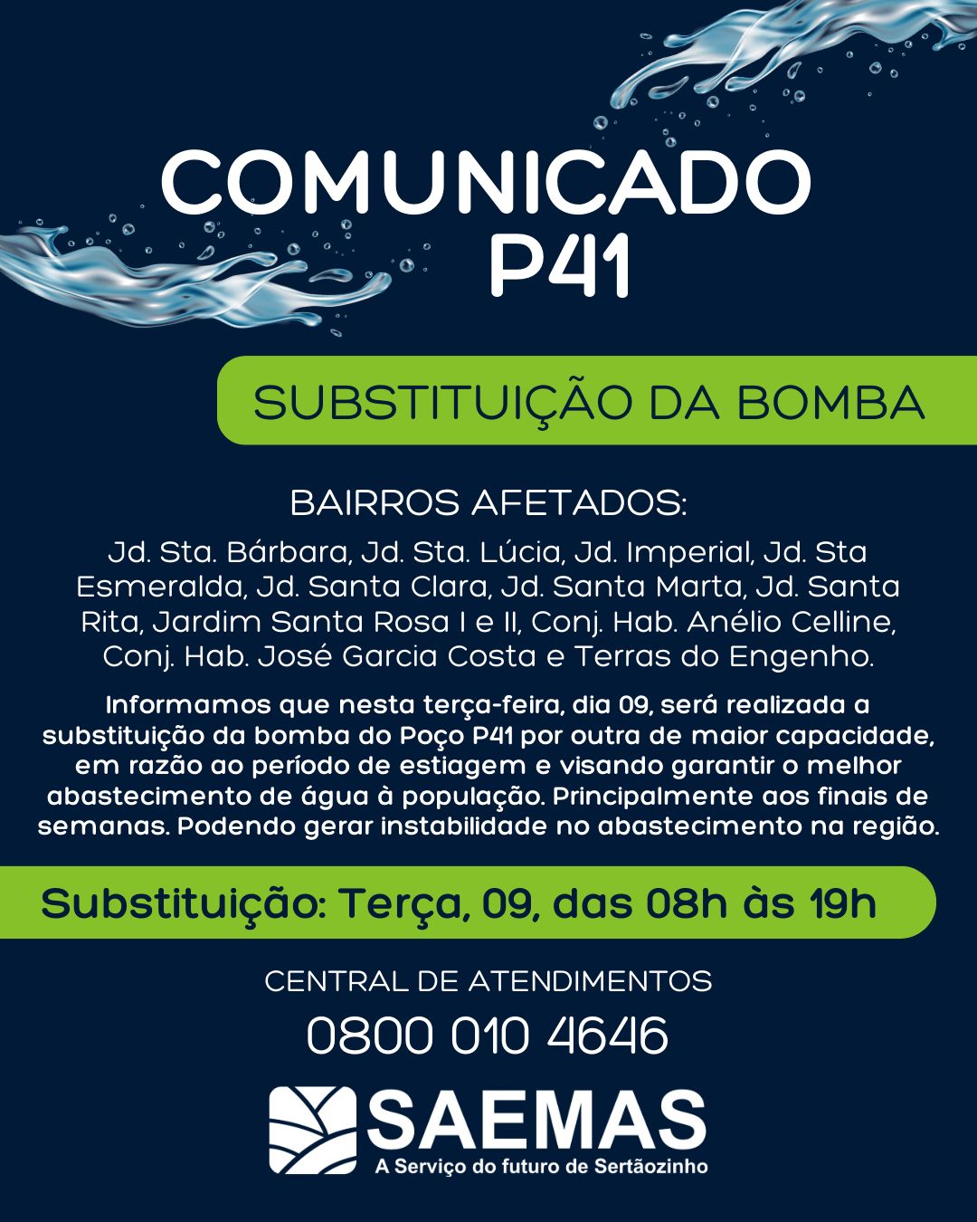 INSTABILIDADE NO ABASTECIMENTO