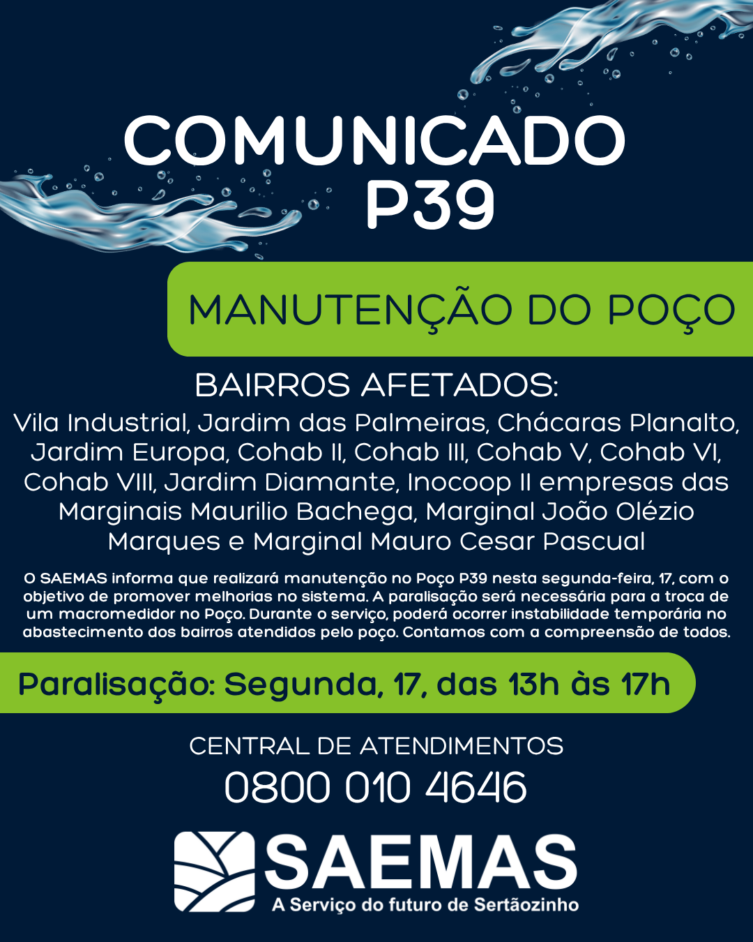 INSTABILIDADE NO ABASTECIMENTO