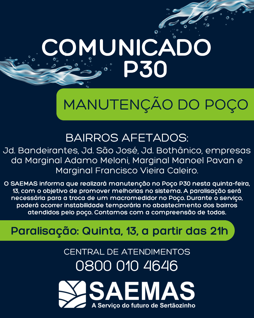 INSTABILIDADE NO ABASTECIMENTO