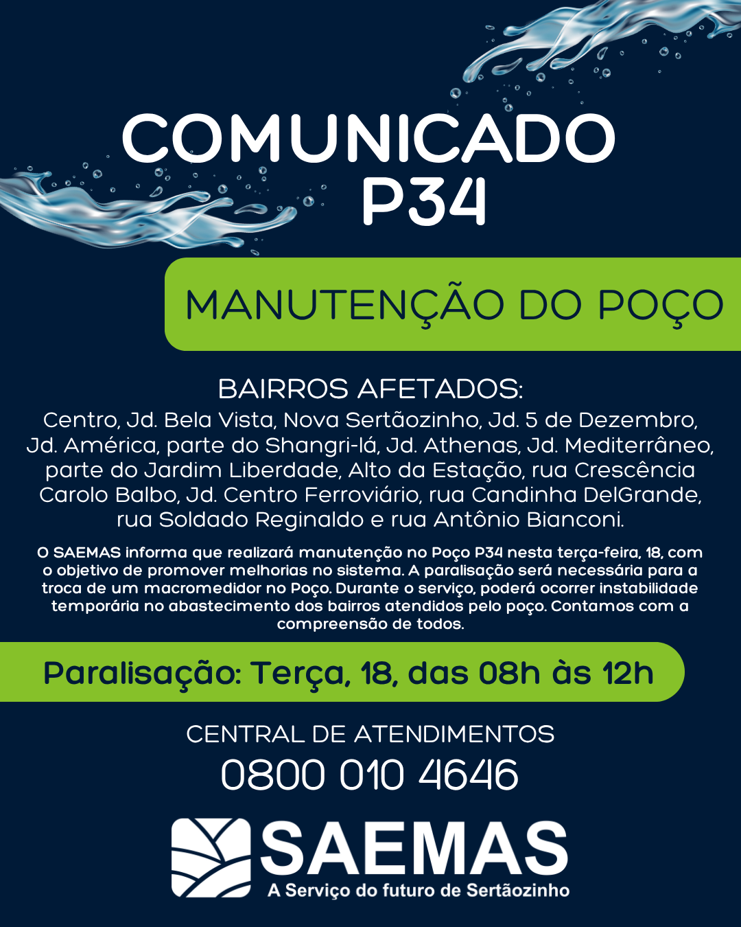 INSTABILIDADE NO ABASTECIMENTO