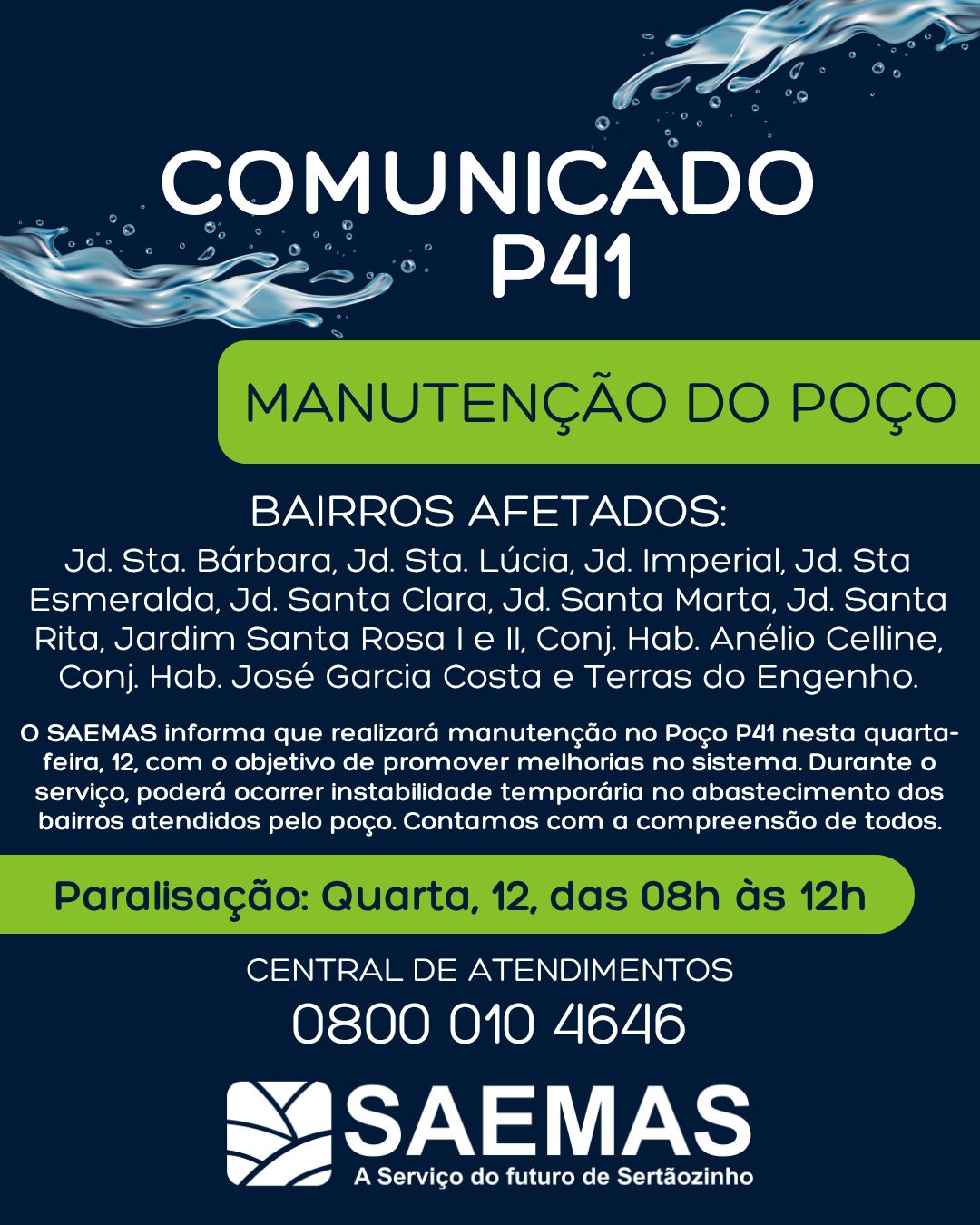 INSTABILIDADE NO ABASTECIMENTO