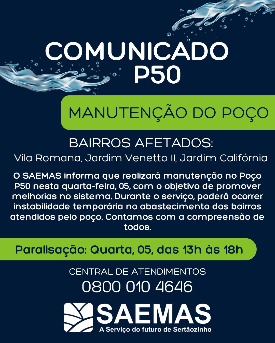 INSTABILIDADE NO ABASTECIMENTO