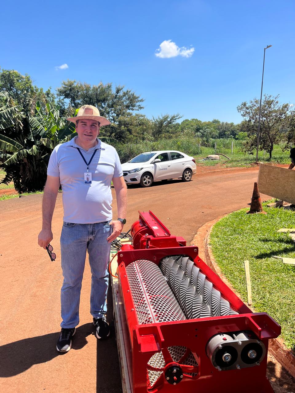 SAEMAS adquire novo triturador de res&iacute;duos s&oacute;lidos para a Esta&ccedil;&atilde;o de Tratamento de Esgoto de Sert&atilde;ozinho