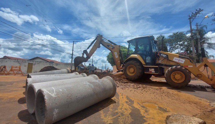 JD. CAMPO BELO: OBRAS DE IMPLANTAÇÃO DE GALERIAS ESTÃO EM FASE FINAL